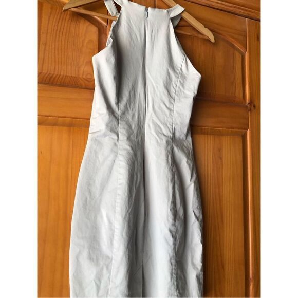 BEBE Light Gray Mini Dress Size 2 - Picture 6 of 12